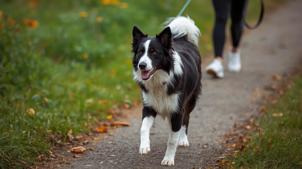 Walking Border Collies