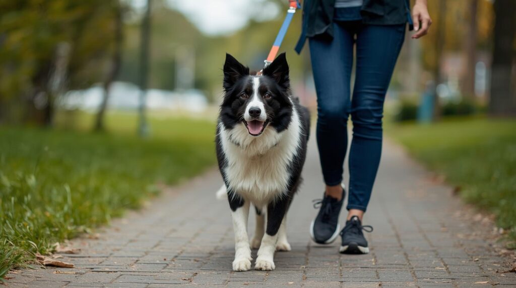 Walking Border Collies