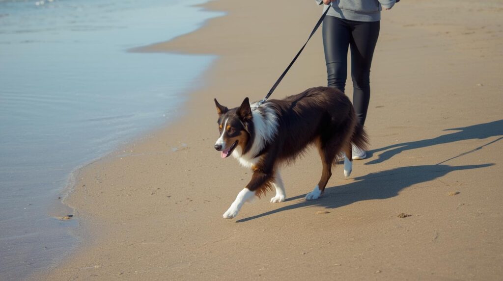 Walking Border Collies
