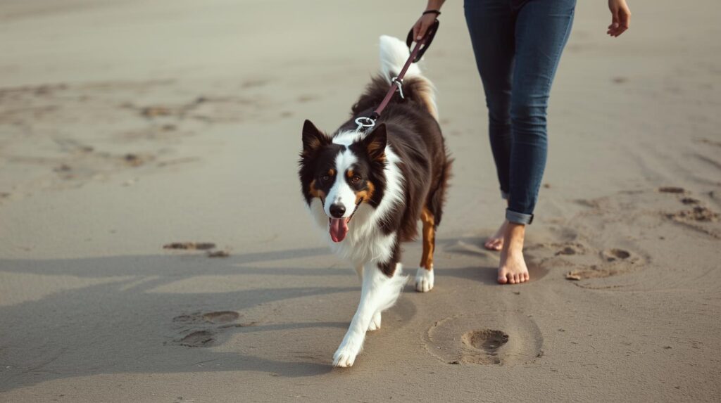 Walking Border Collies
