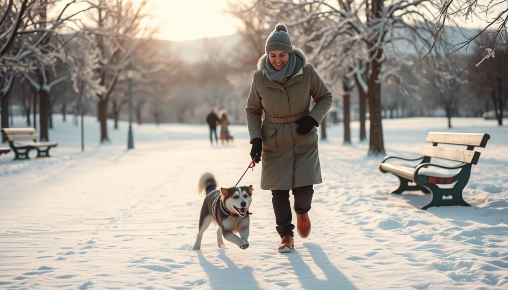 Winter Dog Walking