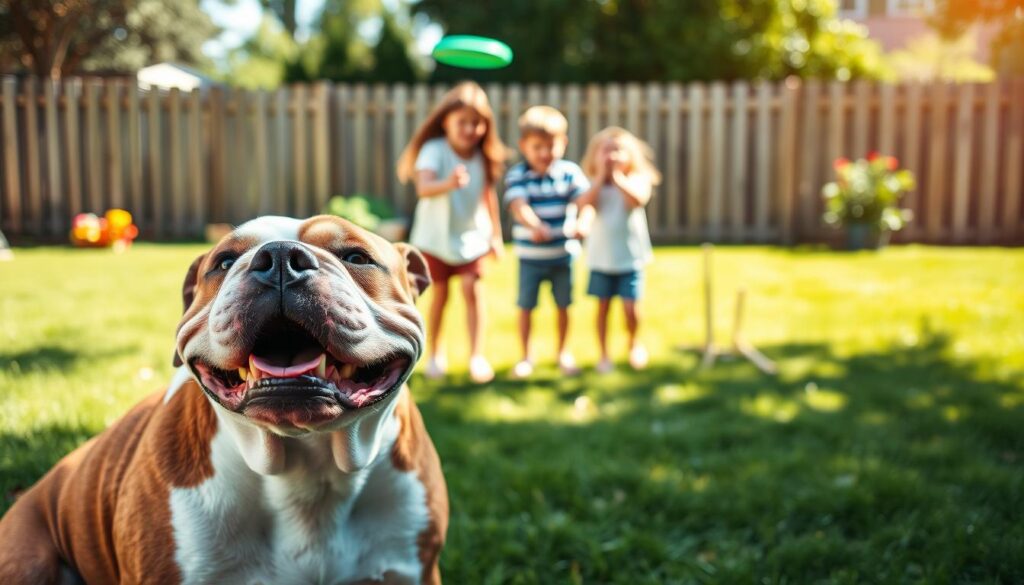 american bulldog temperament with family